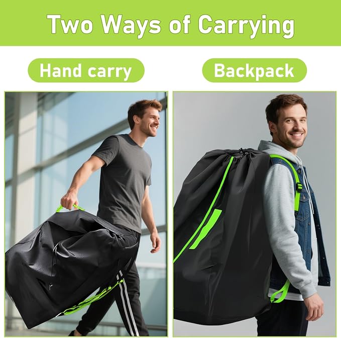 Car Seat Bags For Airplane Travel | Gate Check Bag, Durable Travel Bag with Thickened Shoulder Straps and 2pcs Luggage Tags For Airplane - Image 5