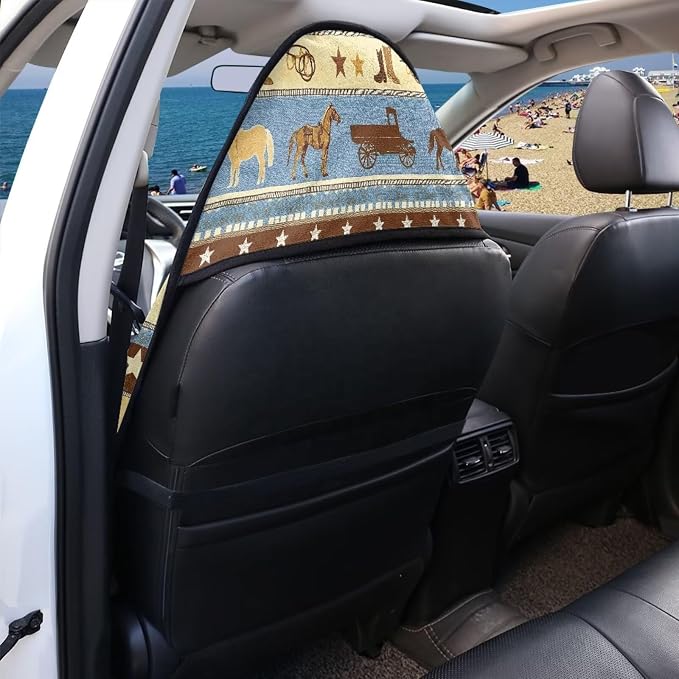 Aztec Western Horse Car Seat Towel Cover After Gym Sweat Carseat Protector for SUV Vehicle Sedan Truck Replacement Athletic Running Towel for Hiking Travel Beach - Image 4