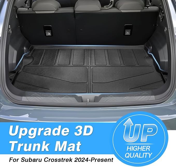 Powerty Trunk Mat for Subaru Crosstrek 2024-2026, All Weather TPE Cargo Mat Liner for Crosstrek Rear Trunk - Image 2
