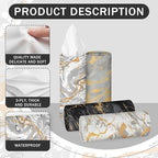 Arttown Car Tissue Holder for Cup Holder Facial Tissues 12 Pack Marble | Modern Bulk 3-Ply,Refillable Marble Print Cylinder Tissue Boxes,Fit Car Home Office School (600 Sheets Total,50 Sheets Each) - Image 3