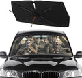 Socira Funny Donkey Car Windshield Sun Shade Umbrella Foldable Sunshade | for Front Window Auto Windshield Sunshade Covers Car Accessories Protect from Sun Rays Heat Gifts 57'' X 30'' by Socira