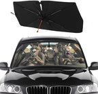 Socira Funny Donkey Car Windshield Sun Shade Umbrella Foldable Sunshade | for Front Window Auto Windshield Sunshade Covers Car Accessories Protect from Sun Rays Heat Gifts 57'' X 30'' by Socira