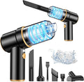Handheld Car Vacuum Cleaner, 9000PA Hand Held Vacuum Cleaner & Air Duster | 120W High Power Portable Cordless, Rechargeable, Multi-Nozzles & LED Light, For Home, Car, Office by KMM