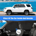 ZATOOTO 4runner Sun Shade 2017-2024, 4 Packs Soft Suede for Durable | Full Blackout for Privacy, 100% UV Protection, For Family Travel, Baby, Pet, Magnetic Quick Installation - Image 5