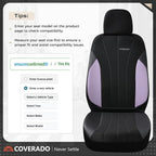 Coverado Seat Covers Full Set, Automotive Car Seat Covers 5-piece, Car Protectors 5 Seats for Car, Purple Auto Seat Covers Spill-Proof Design Universal Fit for SUV, Vans, Sedan, Truck - Image 4