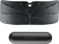 [2026 Upgrade] Weektic Windshield Sun Shade Umbrella, [Double Thickened Ice Crystal Coating] Sun & Heat Protection, Keep Vehicle Cool & Protect Interior, Zero Light Leakage Medium 57" L x 31" W by Weektic
