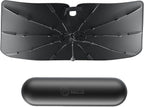[2026 Upgrade] Weektic Windshield Sun Shade Umbrella, [Double Thickened Ice Crystal Coating] Sun & Heat Protection, Keep Vehicle Cool & Protect Interior, Zero Light Leakage Medium 57" L x 31" W by Weektic