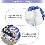 ENYORSE Golf Cart Seat Covers, Tropical Floral Seat Towel Blanket, Soft Breathable Microfiber, Keeps Seats Cool & Comfortable, 51”x31”, Fits 2 & 4 Passenger EZGO, Yamaha,Club Car Carts - Image 4