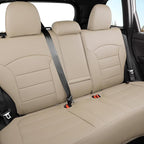 Custom Seat Covers for 2025 Subaru Forester,Rear w/Armrest,Faux Leather | Full Set Suv Seat Cushion,Easy Installation,Factory Look,Waterproof Car Seat Protector (Beige) - Image 2