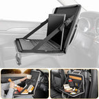 JOYTUTUS 3 in 1 Steering Wheel Eating Tray (Gray), Car Back Seat Laptop Desk, Multifunctional Office Bag, Car Work Table for Writing, Car Organizer for Kids, Commuters, Family by JoyTutus