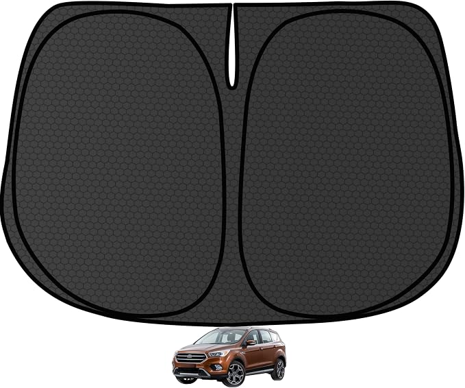 Escape Windshield Sun Shade for Escape 2013-2015 2016 2017 2018 2019 Blocks UV Rays Accessories,1:1 Custom Foldable Thickened Wear-Resistant Front Window Sunshade Visor,Keeps Your Car Cooler by Achaltiza