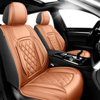 Fit Land Cruiser Premium Leather Car Seat Covers for Toyota Land Cruiser 2000-2025 2026 - Waterproof，Breathable，All-Weather Seat Cushion Protecto & Airbag Compatible, 2 Front Seat Brown by Unknown