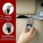 4PCS Bling Car Seat Headrest Hooks, Crystal Rhinestone Vehicle Back Seat Hanger Holder, Auto Interior Headrest Hanging Storage Organizer for Purse Handbag Coat, Universal Fit (Orange) - Image 3