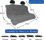 Waterproof Car Seat Cover for Front Seats, Protector for Cars SUVs Trucks, Sweat Towel Seat Covers Bucket for Gym,Workout,Beach,Hiking,Running(Grey,Rear Bench Seat Towel) - Image 4