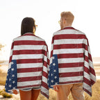 2PCS Car Seat Cover Towel Non Slip Front Seat Car Seat Towel Performance Microfiber Athletic Running Towel Washable Seat Cover for Gym Workout Sweat Outdoor Sport Beach Hiking Yoga (American Flag) - Image 5