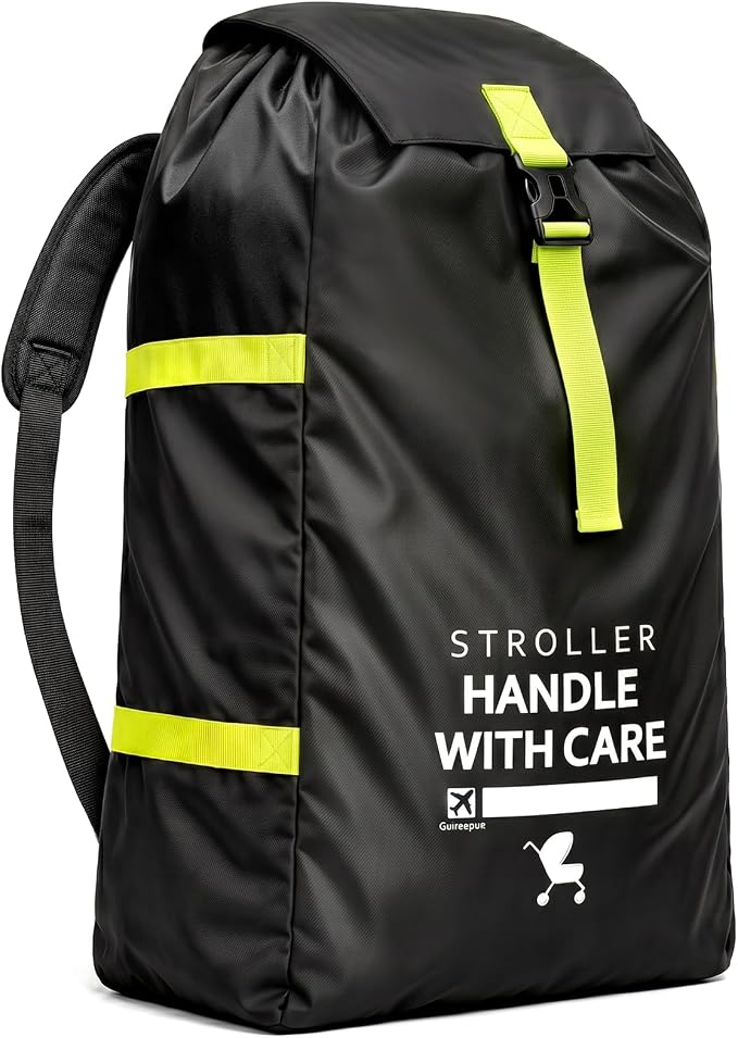 Large Stroller Bag for Airplane: 47"H x 24"W x 15"D Travel Stroller Cover | Stroller Travel Bag with Shoulder Handle, Baby Air Travel Essentials Fit Most Large Double Jogging Stroller Chicco Graco by Welcome