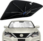 Windshield Sun Shade for Nissan Altima 2013-2018 with 360° Rotating Shaft | Custom Fit Umbrella Sunshade for UV Blocking, Interior Heat Protection, Easy Storage, UPF 50+ Cool Windshield Cover by Lonyaqui