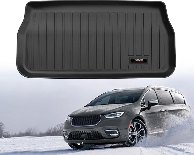Custom All Weather TPE Cargo Mats Trunk Liner for 2017-2026 Chrysler Pacifica/2020-2026 Voyager Accessories (for 2017-2026 Chrysler Pacifica/2020-2026 Voyager) by Yonugli