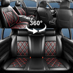 K5 Car Seat Covers Custom Fit for Kia K5 2021-2025 2026, Full Coverage Leather Waterproof Breathable Seat Covers, Automotive Seat Protectors, Airbag Compatible(2 Front Seats, Red & Black) - Image 8