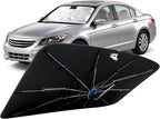 Windshield Sun Shade for Honda Accord 2003-2012 with 360° Rotating Shaft | Custom Fit Umbrella Sunshade for UV Blocking, Interior Heat Protection, Easy Storage, UPF 50+ Cool Windshield Cover by Lonyaqui