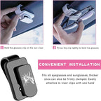 Ohleats Sunglasses Holder for Car Sun Visor, Statue of Liberty Metal Auto Eyeglass Hanger Clip, Multi-Function Ticket Card Clip Eyeglasses Mount, Car Accessories for Men Women (Gray) - Image 3