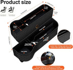 Car Seat Gap Filler Organizer, 2 Pack Multifunctional Auto Console Side Storage Box with Cup Holders 2 Seat Hooks for Drink, Car Organizer Front Seat for Holding Phone, Sunglasses - Image 5