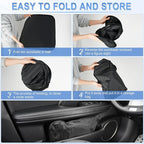 SINGARO 300T Universal Car Windshield Sun Shade, Foldable Reflective for Windshield & Window Shades with Overlapping Design, Car Interior Accessories (57" L x 30" W) - Image 6
