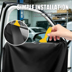 2PCS 41"x35" Waterproof Car Door Protectors as Window Tint Tools | Anti-Scratch Car Door Covers for Dogs with Long Tab,Universal Door Panel Cover Fits Car Detailing Specialist and Pet Owners - Image 5