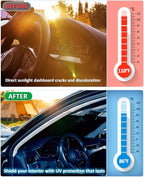 Sun Shade for Altima Windshield Sunshade fit 2013-2016 2017 2018 Nissan Altima Sedan Accessories Front Window Cover Shield Car Sun Visor Screen Protector Block UV Rays - Image 4