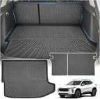 Sunsdrew Trunk Cargo Liner for 2024-2026 Chevy Trax Accessories, Rear Cargo Mat & Backrest Mats All Weather Protection Trunk Liner TPE Rubber Raised Edge by SUNSDREW