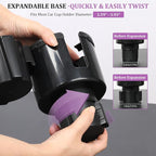 JINKEY 2 in 1 Cup Holder Expander, Extra Cup Holders Extender with Adjustable Car Cup Insert for Car Front Seat for Yeti，Hydroflask and Other Large Water Bottles & Mugs in 3.74"-4.25"(10-46 Oz) - Image 4