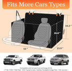 Mancro Waterproof Dog Hammock for Truck, Compatible with F150/RAM, Black | Visible Mesh Window,Great Gift,Storage Pockets,Effortless Cleaning, designed for full-size trucks, water-resistant polyester - Image 2