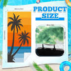 1 Pack Car Seat Towel Cover with Storage Bag, Beach Palm Trees Style | 63 x 32 in Car Towel Seat Cover Non Slip Waterproof, Gym Workout Swimming Running, Machine Washable Sweat Absorbent Protector - Image 2