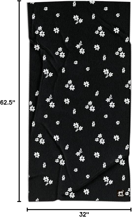 Sprints Athletic Running Towel, Full-Sized, Car Seat Cover - Performance Microfiber (Florid Declamation) - Image 10