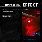 4 PCS USB LED Car Interior Ambient Lighting Kit, Portable Plug-in Atmosphere Lamp Decor Night Light, Universal Vehicle Interior Accessories for Most Cars (Red) - Image 5