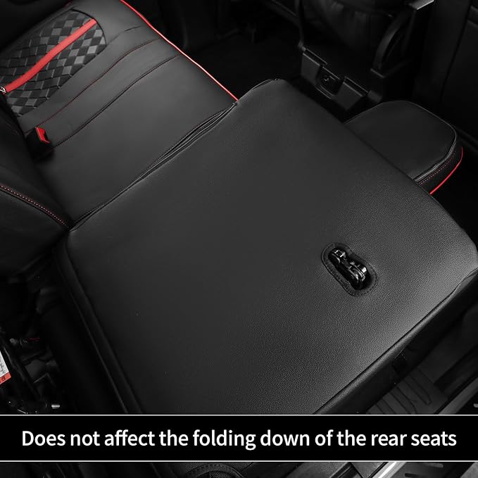 Seat Covers for Ford F150 SuperCab 2015-2022 XL XLT Lariat Custom | Fits 2015-2020 F150 & 2017-2022 F250/F350 SuperCab XL XLT Lariat, Waterproof Truck Seat Cover Full Set Nappa Lether, 2-Door - Image 7