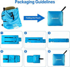 Universal Foldable Stroller & Car Seat Airplane Gate Check Travel Bag, Blue | Water Resistant Fabric, Adjustable Shoulder Straps for Easy Carry, Airplane Travel Essential. - Image 6