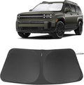 Front Windshield Sun Shade Foldable Front Window Sun Shade Visor Custom Fit for 2024-2026 Hymdai Santa Fe Block UV Rays Heat Sun Shield Keep Car Cooler Car Accessories by FannycCargoCover