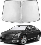 EcoNour Windshield Sunshade Compatible for Cadillac XTS 2013-2017 2018 2019 | Sun Visor for Front Windshield & Window Sun Shade Cover, UV Heat Blocker & Protector, Car Accessories by EcoNour