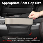 Car Seat Gap Filler Organizer, 2 Pack Multifunctional Car Seat Organizer, Auto Console Side Storage Box with Cup Holders 2 Seat Hooks for Drink, Car Organizer Front Seat for Holding Phone, Sunglasses - Image 3