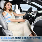 Cooling Car Seat Cushion Ventilated Car Seat Cover with 3-Speed Adjustable Universal Fit for 12V/24V Car SUV Truck Van for Summer, Gray - Image 8