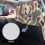 Camo Bow Car Towel Seat Cover 1Pack Soft Comfortable | Breathable Car Seat Cover Protector, with Storage Bag, Easy to Store, for Cars, Trucks, Sedans, Vans, SUVs - Image 3