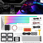 Dreamcolor Acrylic Interior Car LED Strip Light with Wireless APP, RGB 18 in 1 with 175 inches 593 LEDs Fiber Optic Ambient Lighting Kits, 16 Million Colors Sound Active Function Car Neon Lights - Image 3