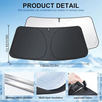 JUSTTOP Windshield Sun Shade for 2020-2026 Toyota Corolla (Not for Corolla Cross) Accessories | Easy-Fold Windshield Sun Shade | 300T Upgraded Heat & UV Reflective Sunshade for Car Windshield - Image 4
