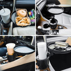 Macally Car Cup Holder Tray and Cup Holder Expander with Phone Slot - Enjoy Your Meal - 9" Car Food Tray Table and Drink Holder for Yeti, Hydroflask, etc. - Image 7