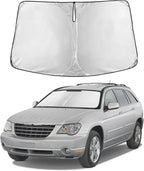 EcoNour Windshield Sunshade Compatible for Chrysler Pacifica 2004-2008 | Sun Visor for Front Windshield & Window Sun Shade Cover, UV Heat Blocker & Protector, Car Accessories by EcoNour