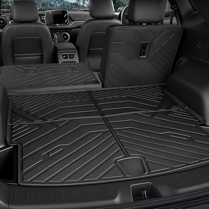 Floor Mats for 2019-2026 Chevy Blazer Accessories (Not for EV) | Full-Coverage Set with Cargo Liner & Backrest Protector, Odorless & Durable, All-Weather Protection, 3D Laser Fit - Image 5