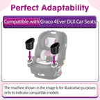 2 Pcs Car Seat Cup Holders Compatible with Graco 4Ever DLX Car Seats | PP Injection Molded Material, Toddler Car Seat Accessory, With Drain Holes, Dishwasher Safe Replacement Cup Holder, Black - Image 4