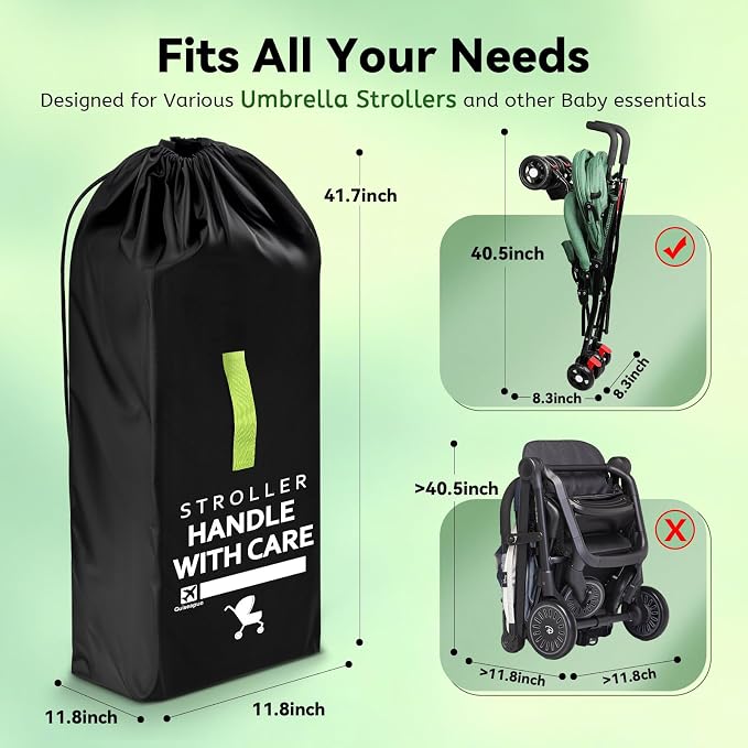Umbrella Strollers Bag for Airplane, Stroller Travel Bag 42"H x 12"W x 12"D | Stroller Cover Accessories Fit Most Single Umbrella Baby Strollers, Baby Shower Gifts, Flying Essentials Gate Baggage Check - Image 4