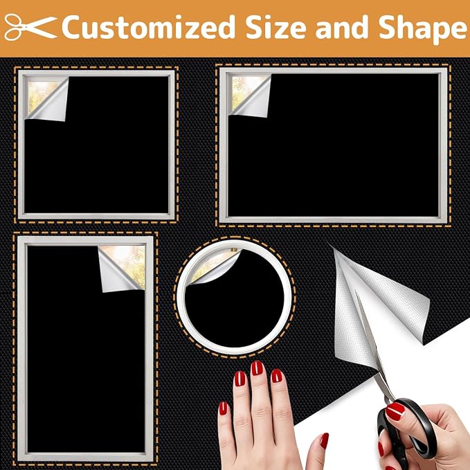 100% Blackout Curtains for Bedroom 57x118 inch,Portable Removable No Drill Blackout Shades,Cuttable Temporary Black Out Window Cover,Black Out Blinds for Nursery,Dorm,Travel,RV or Renter Use - Image 8